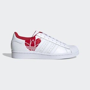 ADIDAS Adias obuv Superstar white/red Velikost: 10.5