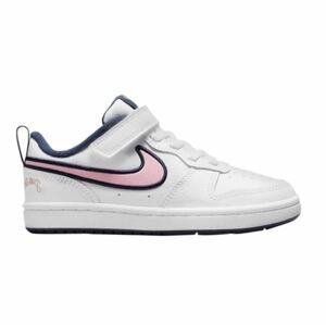 Nike obuv Court Borough Low 2 white/pink Velikost: 1.5Y