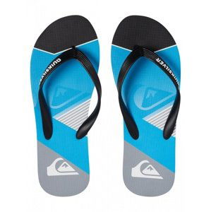 Quiksilver - šlapky MOLOKAI SLASH FADE LOGO YOUTH black/blue/grey Velikost: 36