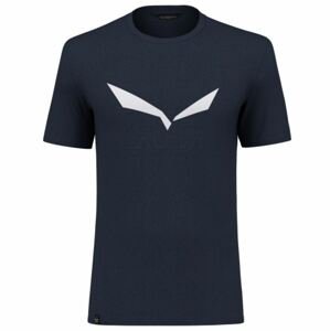 Salewa tričko Solid Logo Dry medium navy Velikost: L