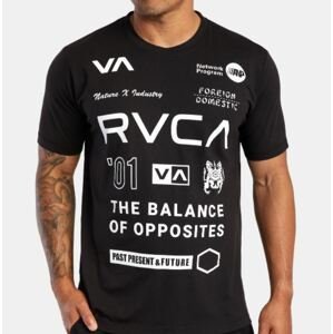 RVCA tričko All Brand Ss black Velikost: XL