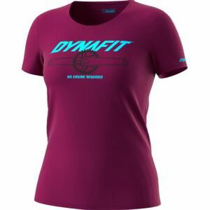 Dynafit tričko Graphic Co W S/S Tee beet red Velikost: 38