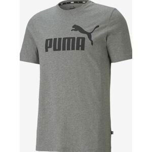 Puma tričko Ess Logo Tee gray Velikost: XXL