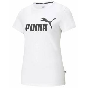 Puma tričko Ess Logo Tee W white Velikost: XS