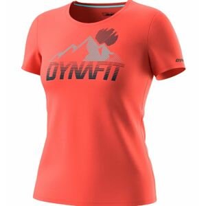 Dynafit tričko Transalper Graphic S/S Tee W hot coral Velikost: M