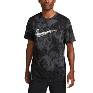 Nike tričko Core Dri-FIT Run Dvn AOP Tee black Velikost: XL