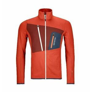 Ortovox mikina Fleece Grid Jacket M orange Velikost: M