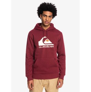 Quiksilver mikina Big Logo Hood ruby wine Velikost: L