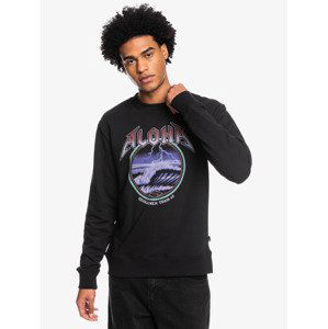 Quiksilver mikina Rock Waves Crew black Velikost: M