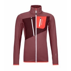 Ortovox mikina Fleece Grid Jacket W mountain rose Velikost: L