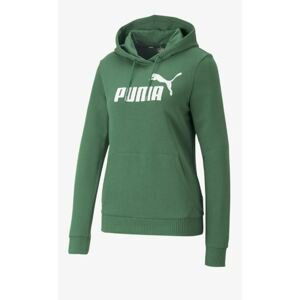 Puma mikina Ess Logo Hoodie  green Velikost: XL