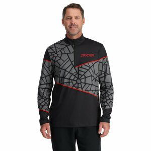 Spyder mikina Vital 1/2 Zip black Velikost: XXL