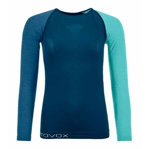 Ortovox tričko 120 Comp Light Long Sleeve W petrol blue Velikost: M