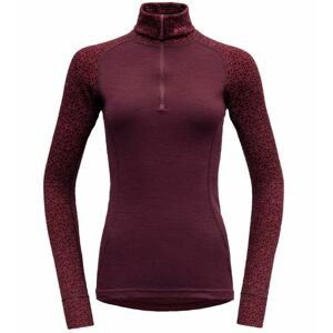 Devold tričko Duo Active Merino 205 Z.Neck Wmn red Velikost: M