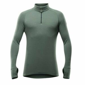 Devold tričko Expedition Merino 235 Z.Neck Man green Velikost: XL