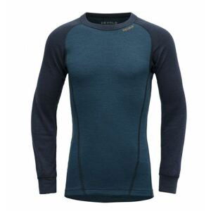 Devold tričko Duo Active Merino Shirt Jr blue Velikost: 12