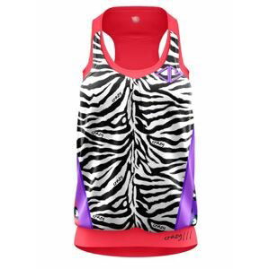 Crazy Idea tielko Top Break Woman black zebra Velikost: S