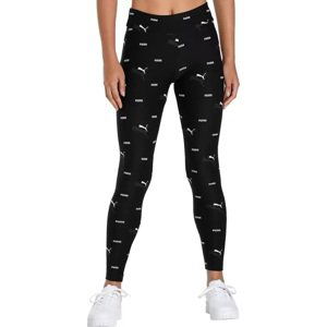 Puma legíny Ess Logo Power Aop Leggings black Velikost: M