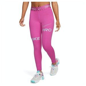 Nike legíny Pro Dri-Fit Womens Mid R pink Velikost: L