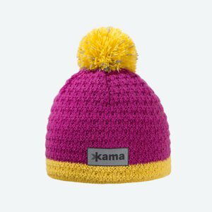 Kama - čiapka Merino B71 pink Velikost: M