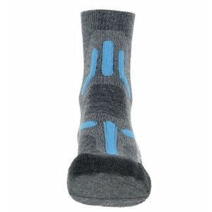 UYN ponožky Lady Trekking 2in Merino Socks mid grey turquoise Velikost: 35-36