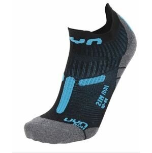 UYN ponožky Man Run 2in Socks black turquoise Velikost: 35-38