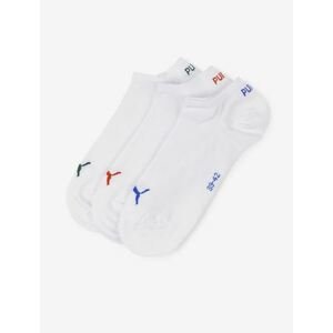 Puma ponožky Unisex Sneaker Plain 3P white Velikost: 39-42