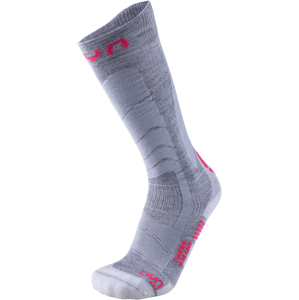 UYN - ponožky T SKI TOURING SOCKS silver/fuchsia Velikost: 35/36