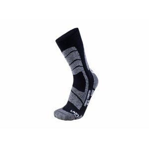 UYN - ponožky T SKI CROSS COUNTRY SOCKS black/mouline Velikost: 35/38