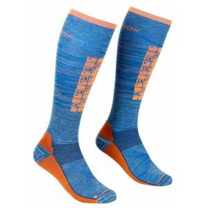 Ortovox ponožky Ski Compression Long Socks safety blue Velikost: 39-41