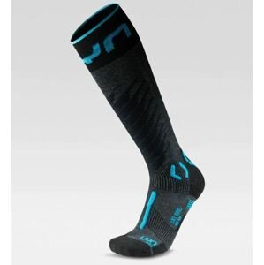 UYN ponožky Man Ski One Merino Socks anthracite turqoise Velikost: 42-44