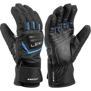 Leki rukavice Griffin 3D Jr black cyan Velikost: 4