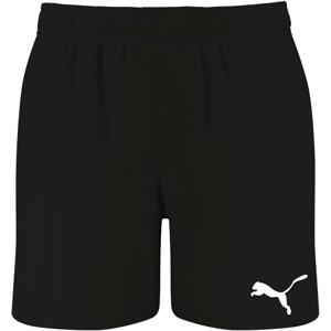 Plavky Puma  Mid Shorts Badehose Schwarz F200