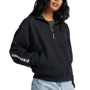 Mikina s kapucňou Converse Converse Fashion Half-Zip Sweatshirt
