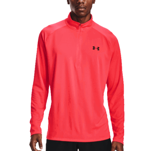 Tričko s dlhým rukávom Under Armour UA Tech 2.0 1/2 Zip-RED