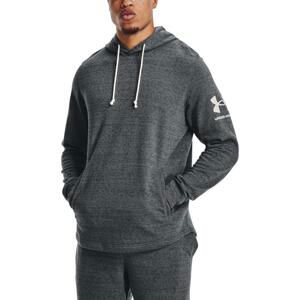 Mikina s kapucňou Under Armour UA RIVAL TERRY HOODIE-GRY