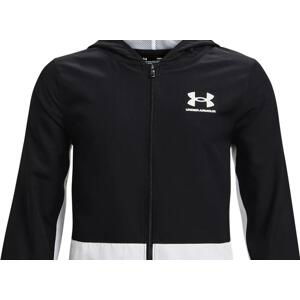 Bunda s kapucňou Under Armour UA Woven Track Jacket-BLK