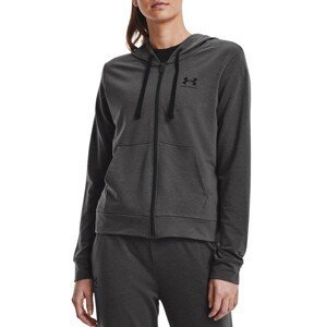 Mikina s kapucňou Under Armour Rival Terry FZ Hoodie-GRY