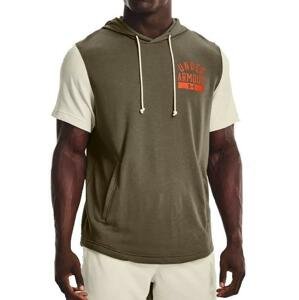 Mikina s kapucňou Under Armour UA Rival Terry CB SS Hoodie-GRN