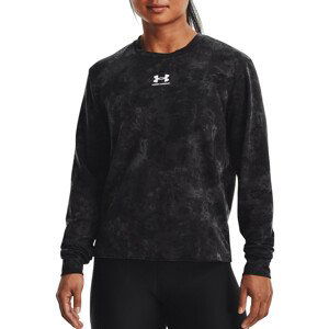 Mikina Under Armour Rival Terry Print Crew-BLK