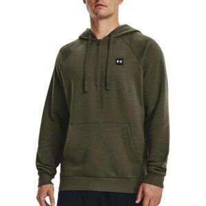 Mikina s kapucňou Under Armour UA Rival Fleece 1/2 Zip HD-GRN