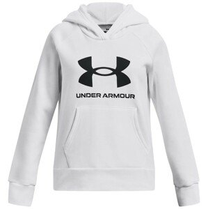 Mikina s kapucňou Under Armour UA Rival Fleece BL Hoodie-WHT