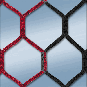 Bránková sieť Cawila Cawila Tornetz 4MM HEX120 7,5x2,5m 2x2m Red/Black