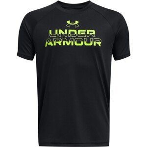 Tričko Under Armour UA Tech Split Wordmark SS-BLK