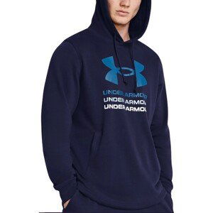 Mikina s kapucňou Under Armour UA Rival Terry Graphic Hood-BLU