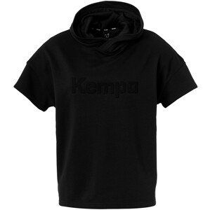 Mikina s kapucňou Kempa HOOD SHIRT WOMEN BLACK & WHITE