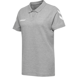 Tričko Hummel Hummel Cotton Poloshirt Women Grey