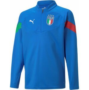 Tričko s dlhým rukávom Puma  FIGC Training 1/4 Zip Top Kids