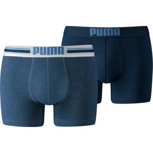 Boxerky Puma  PLACED LOGO BOXER 2P denim