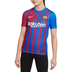 Dres Nike FC Barcelona 2021/22 Stadium Home Big Kids Soccer Jersey
